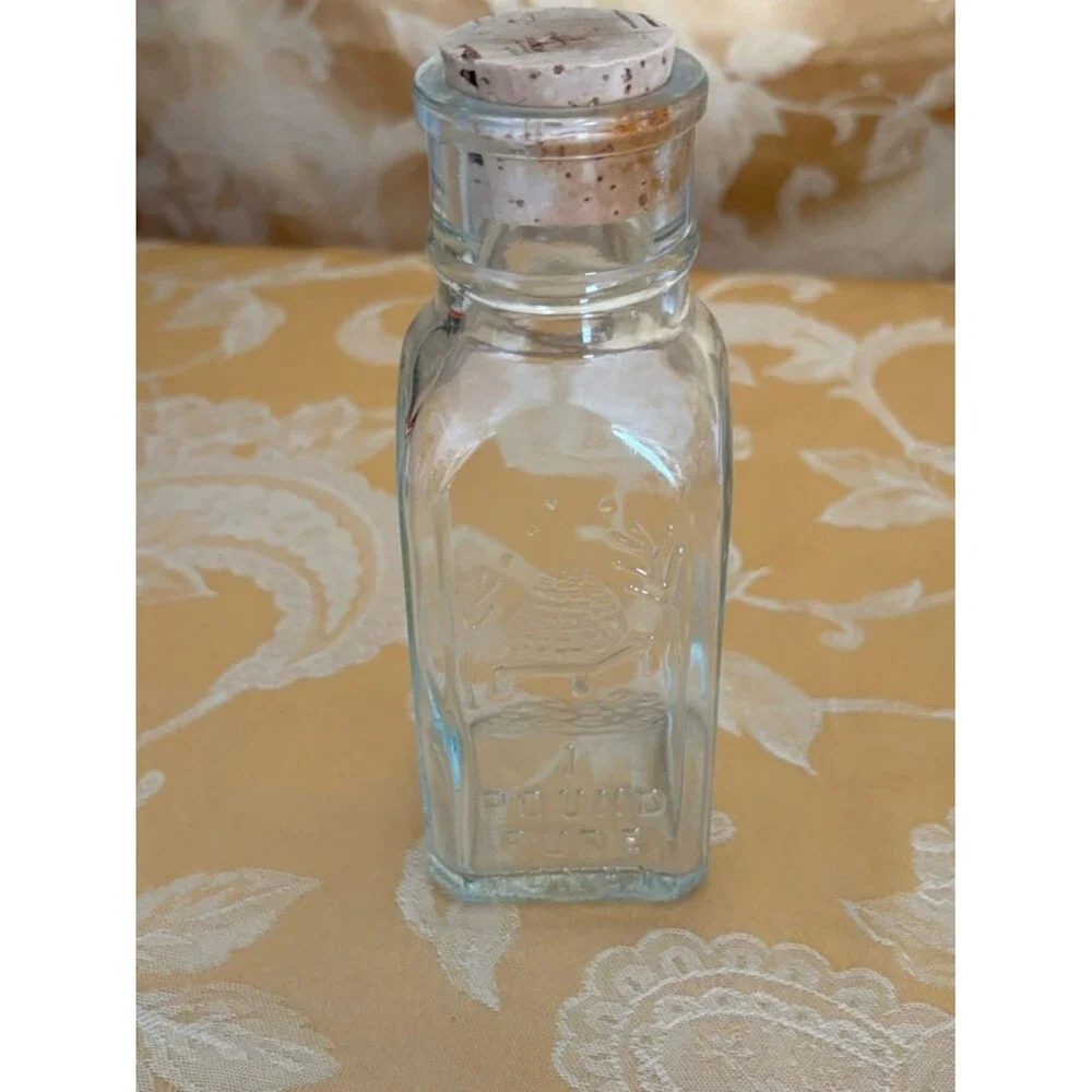 Honey Acres Glass Jar with Cork Lid
